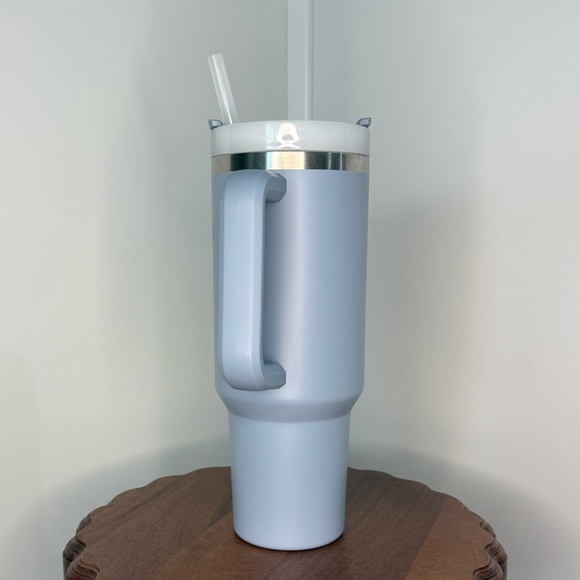 Stanley Light Blue Travel Mug with Handle - Picture 2 of 5